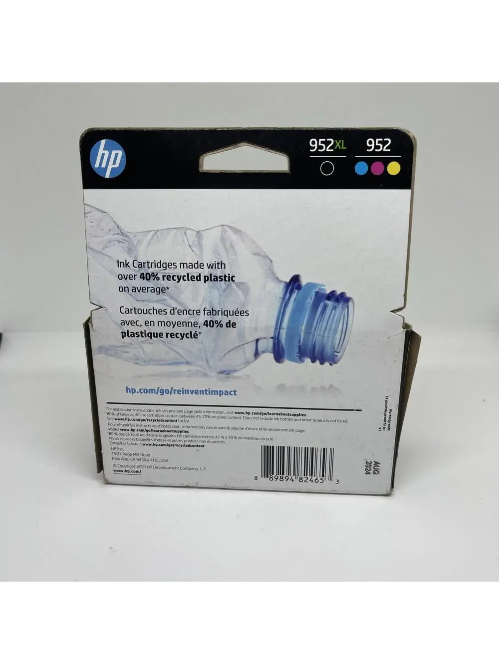 HP 952XL Black & 952 Color Ink N9K28AN Combo 4 Pack OEM Sealed